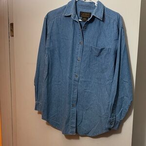 Eddie Bauer Blue Denim Shirt